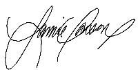 Jamie Parson signature